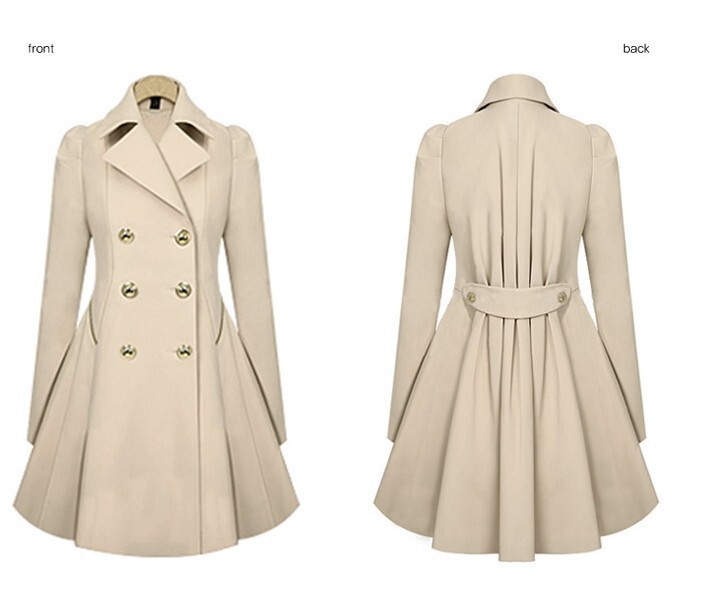 Womens Elegant Woolen Plaid Coat Female Navy Long Coat Winter Autumn Women Wool Jackets Coat,Pink Coat,XL