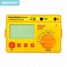 all-sun EM480B Audio Impedance Tester Portable CATIII Test Ranges 20/200/2000 Resistance Meter 1KHz Timer Function Data Hold
