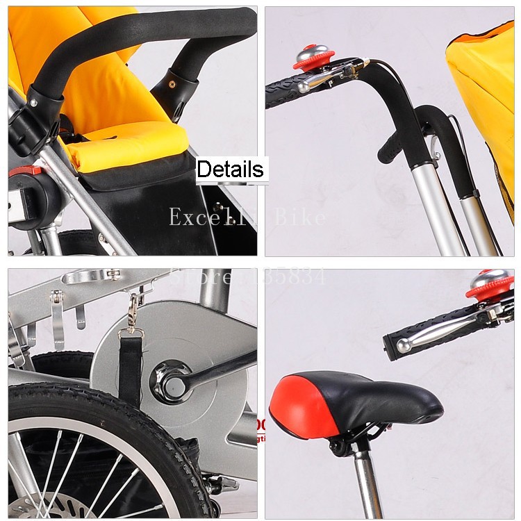 I03-Taga Pushchair-Bicycle Folding Taga Bike 16inch Mother Baby Stroller Bike baby stroller 3 in 1 Convertible Stroller Carriage stroller
