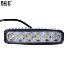 2 Pieces/Lot 6INCH 18W MINI LED BAR 12V LED WORK LIGHT SPOT FLOOD FOG LAMP FOR OFFROAD BOAT TRUCK ATV 4×4 LED DRIVING LIGHTS