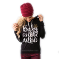 2016 Fashion Loose casual Autumn womens hoodie letter Long sleeve hoodie coat Tops Pullovers Easygocat