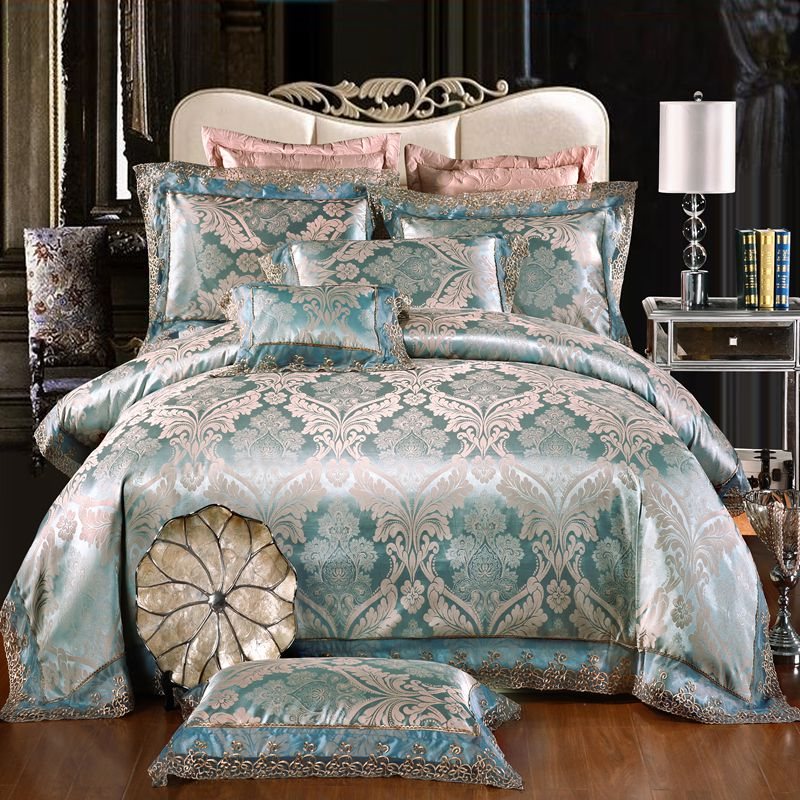 Modal Jacquard 2016 Wedding Bedding Sets Printing Queen King Size 4Pcs Including Duvet Cover Bed Sheet Pillowcase