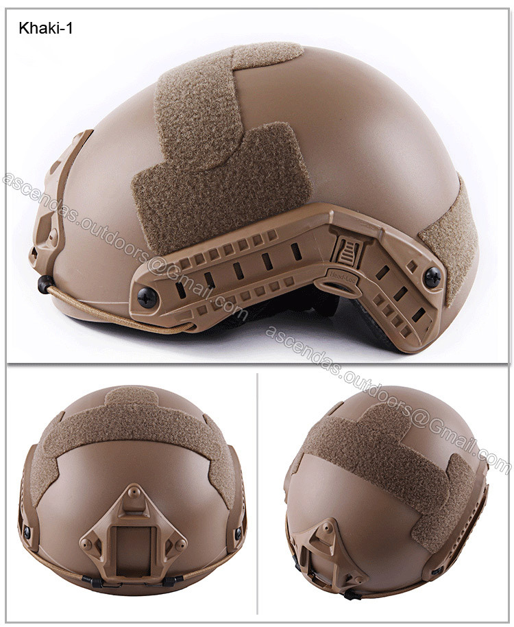 Tactical Fast Helmet High-strength ABS Plastic CS Military Helmet Motorcycle Airsoft Paintball Tactical Helmet With Velcro Rail