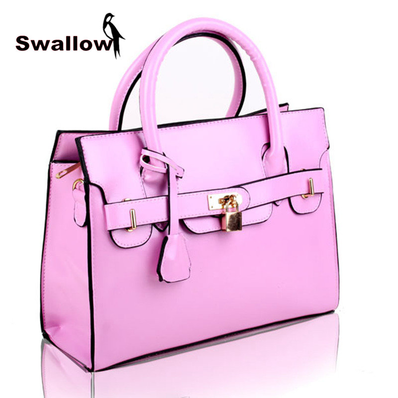 Hot Designer Elegant Casual LOCK Handbags Women PU Handbags & Shoulder Totes Bags For Female Bolsa Feminina Bag Shopping 4Colors