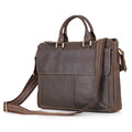 Guaranteed 100 Crazy horse genuine leather Men messenger bags Vintage bag satchel business briefcase men shoulder