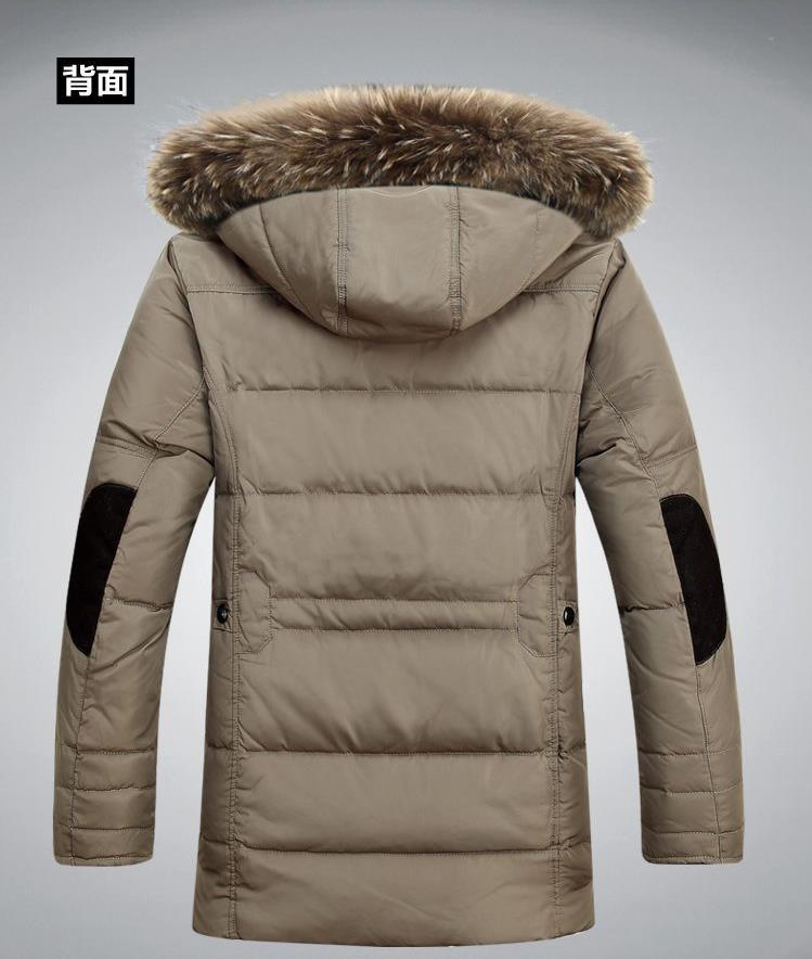 Free shipping 2015 fall and winter clothes men s down jacket middle aged men in the