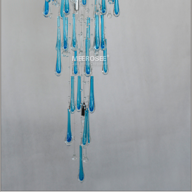 2214-600 large blue chandelier Modern crystal chandelier room ceiling light lamp (2)