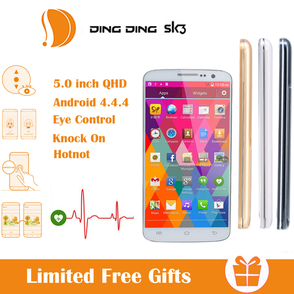 DING DING SK3 Unlocked 5 Quad Core Dual Sims Face Detection Smartphone Android 4 4 3G