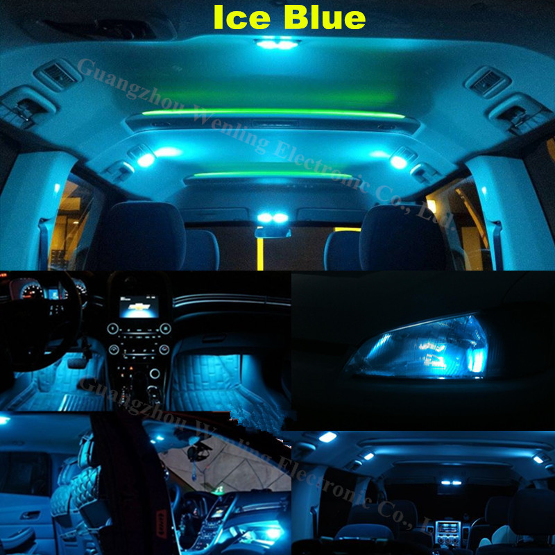 Wljh Crystal Blue Pure White 2835 Smd Led Car Interior Light Bulb Lighting Package For Mazda 6 2003 2004 2005 2006 2007 2008 9x
