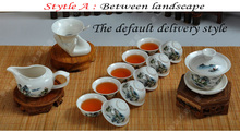 New promotional ceramic tea set of a complete set of Chinese kung fu tea teapot 14pic