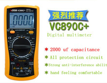 Victor VC890C + multímetro Digital de verdadero valor eficaz multímetro 2000 UF condensador de medición de temperatura