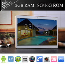 9 7 Tablet pc Quad Core MTK6582 andriod 4 4 3G phone call Dual Sim Cameras