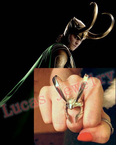 M081 thor ring Thor The Dark World Loki Helmet Ring LKI01 Fashion jewelry bijoux jewelry