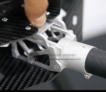 the newest DIY CNC aluminum alloy Automatic spring folding tube mount D25mm for DIY multirotor drones
