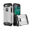 Armored Metal Armor protective case back cover with dust cap Anti knock phone case for iPhone