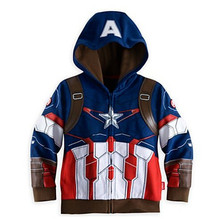 2016 New Fashion Fall Boys Avengers Kids Jackets and Coats Kids Super Hero Captain America Jackets