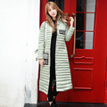 Woman Winter Slim Coat Made Of Goose Feather 2016 XXL Plus Size Red Green Grey Long