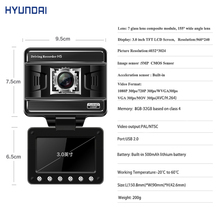 HYUNDAI H5 3 0 Car DVR Camera Dash Cam 1080P WDR G sensor Video Recorder Car
