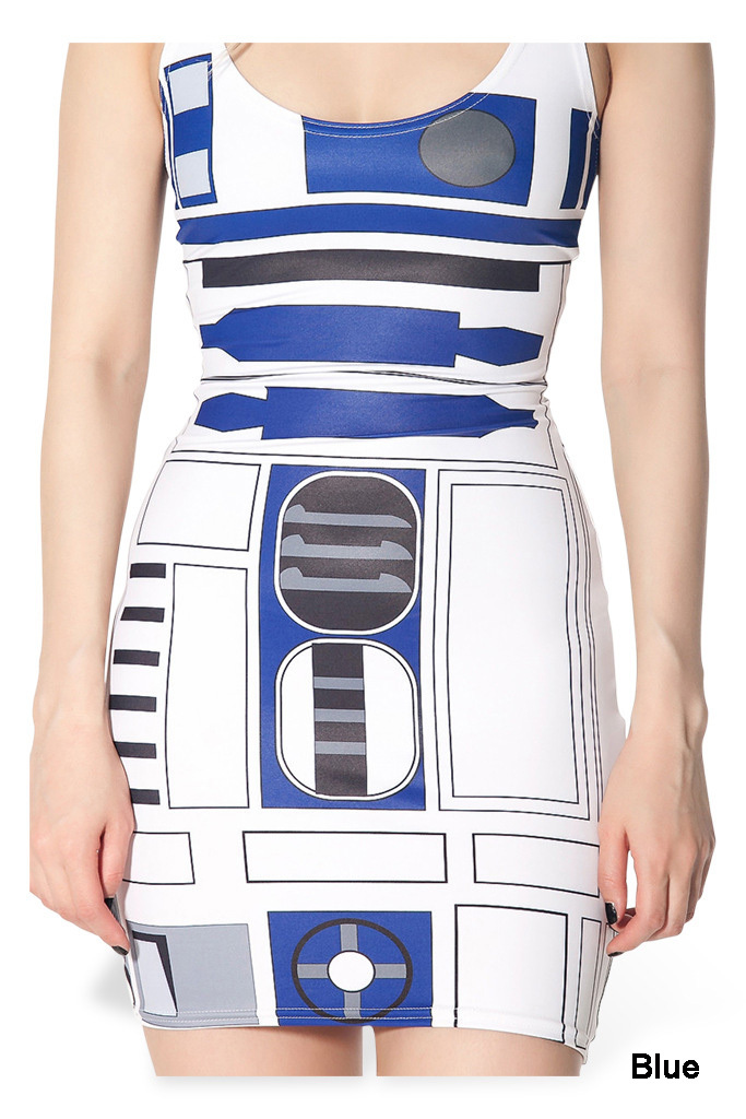 Купить Женские r2d2 "Звездных войн" робот хип жилет мини-короткие танк ...