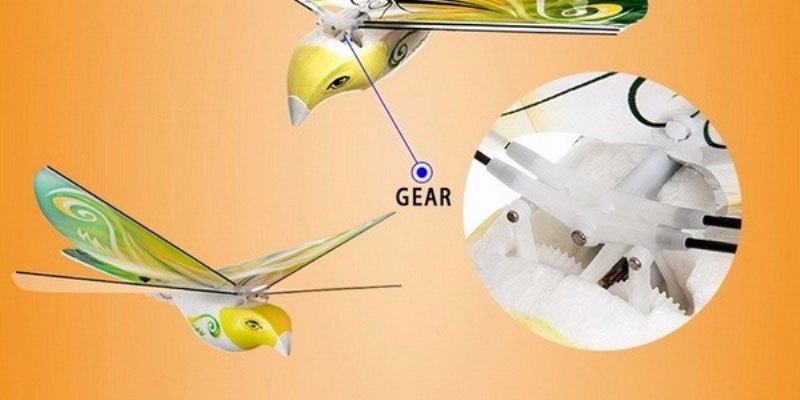 yeni ucan kus rc uzaktan kumandali oyuncaklar 2 4g uzaktan kumanda elektrikli kus biyonik cirparak uzaktan kumandali ucan guvercin rc drone fly rc bionic birdrc fly aliexpress