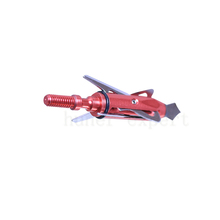 bow and arrow archery broadheads 3x fixed extensible blade red aluminum sharp arrow tip fit for