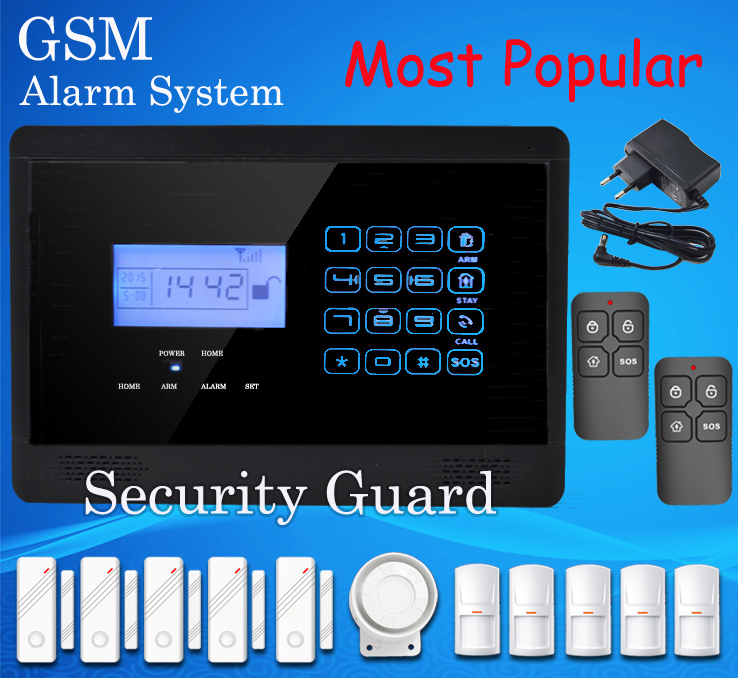 Free Shipping Wireless GSM Alarm System with LCD T...