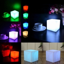 LED Colorful Changing Mood Cubes Night Glow Lamp Light Gadget Gizmo Home Decor Romantic Lighting 6x6x6cm