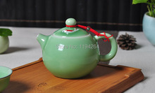 Fish Pattern Longquan Celadon Porcelain Ware Teapot 2 Teacup Kungfu Tea Set