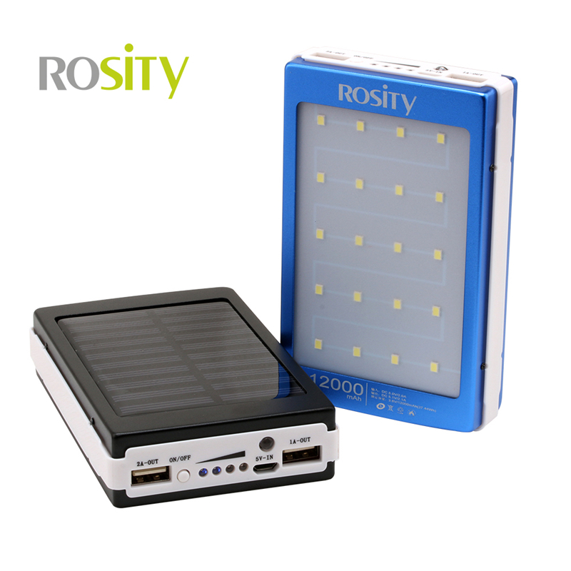 Portable Solar Power Bank 12000MAH bateria externa portatil Dual USB LED External Mobile Phone Battery Charger Backup Powerbank Portable Solar Power Bank 12000MAH bateria externa portatil Dual USB LED External Mobile Phone Battery Charger Backup Powerbank