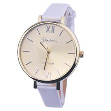 Newly Design 1PC Women Girl Slim Band PU Leather Quartz Wrist Watch Dec16