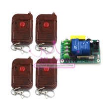 Remote wireless remote control switch terminal with 100m 1 button remote controllers switching power supply 220V