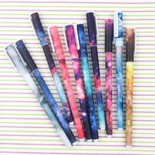 Creative Star Night Gel Ink pen 2016 HOT boligrafos kawaii gel pens boligrafos kawaii school supplies wholesale J006