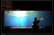 84 inch usb lcd Interactive Touch Screen Foil Film for glass / 2 points touch film Side Tail