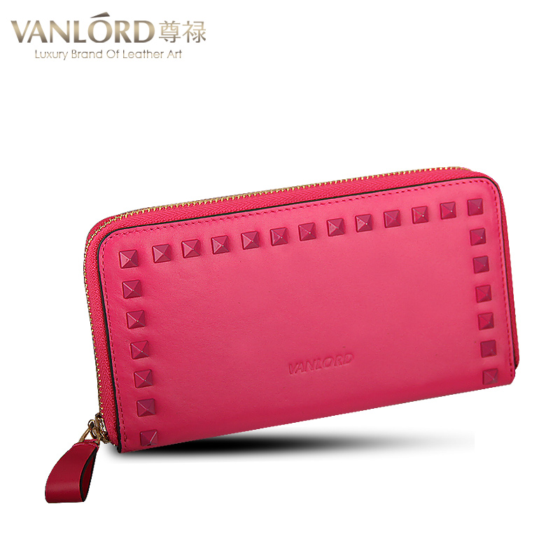 Vanlord/ms lu purse authentic new wallet Han edition fashion cute zipper cowhide leather wallet