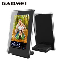 New Fashion 6 inch Vertical HD Digital Photo Frame with Clock & Calendar function, MP3, Light Sensor, Gift, Free Shipment