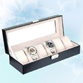 Hot Sale 6 Grids PU Leather Watch Box Jewelry Storage Case Watch Display Box caja reloj
