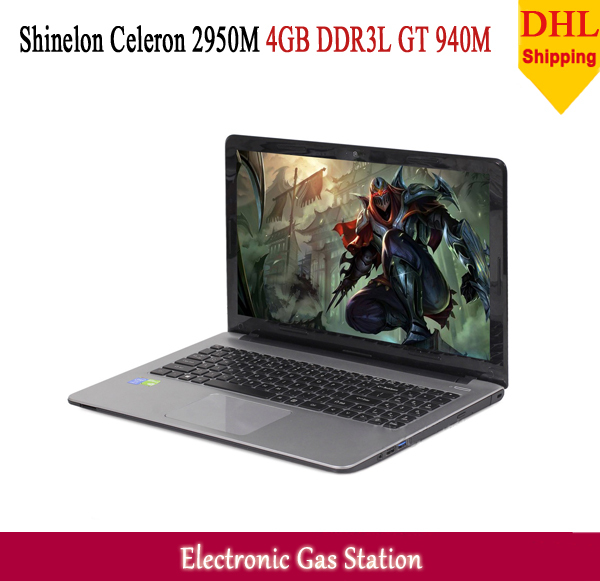 Shinelon ноутбук celeron 2950 м 4 гб ddr3l 500 гб жесткие диски 15.6 