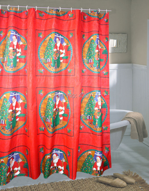 Discount Christmas Shower Curtains Rustic Shower Curtains