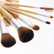 8PCS set Pro Cosmetic Brush set 8 pcs Bamboo Handle Makeup Brushes Kit toiletries facial make