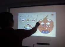 19″ Interactive touch foil, Real 2 touch points capacitive touch screen film for glass window