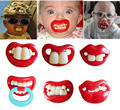 Funny pacifiers silicone baby pacifier lip mouth soother nipple baby supplies dummy joke prank tooddler teether