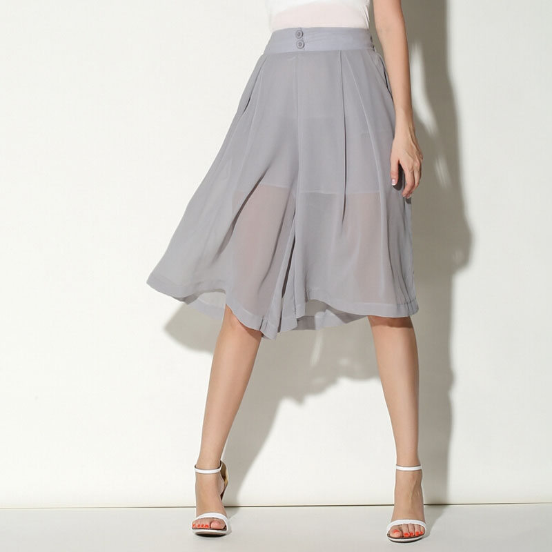 2016 New font b Women b font Fashion Chiffon Skirt font b Pants b font Summer
