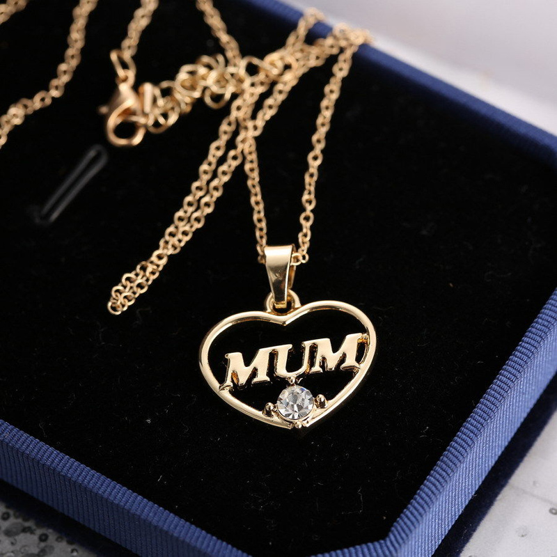 Mom Mum Gold Crystal Necklace /& Pendant NEW* Birthday Christmas Mothers Day Gift