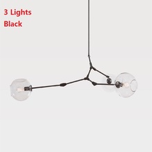 Modern Lindsey Adelman DIY Pendant Lamp Design Nordic Retro Loft Lamparas Vintage Kitchen Bedroom Glass Pendant Lights 110-240V
