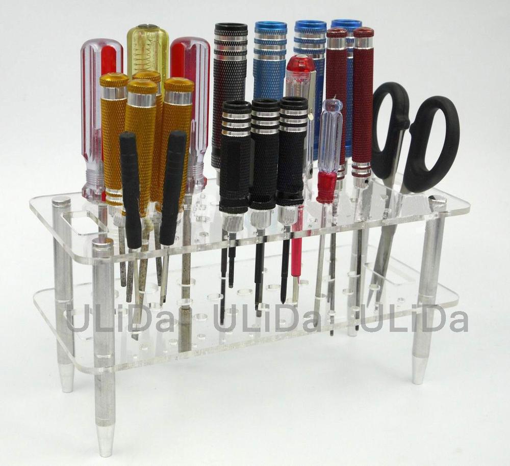 RCModelTransparentAcrylicPlasticToolKitStandHolderforrc