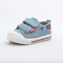 Starting in spring 2015 children s classic washed denim casual shoes Velcro shoes new shoes