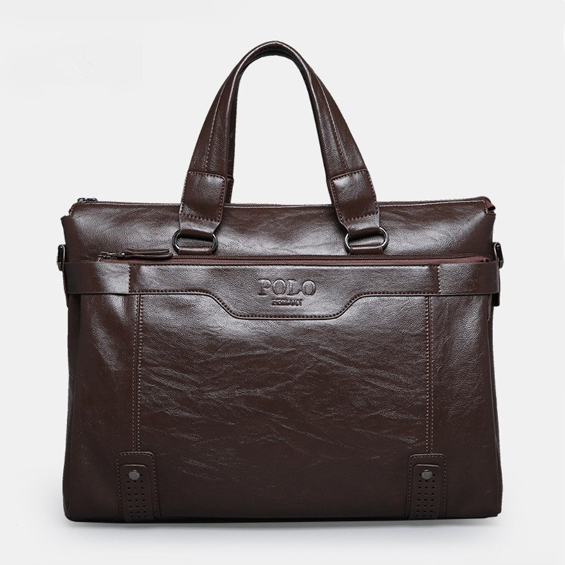 Leather briefcase 2015 fashion men bag men\'s trav...