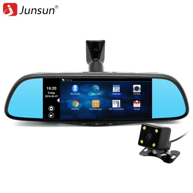 Junsun 7 дюймов Специальный Автомобиль GPS Навигации Зеркало Bluetooth Android 16 ГБ Автомобильный ВИДЕОРЕГИСТРАТОР Зеркало Заднего Вида Монитор автомобильные навигаторы