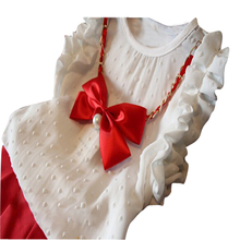 new year girls clothing sets T shirt short necklace baby girls clothes children clothing