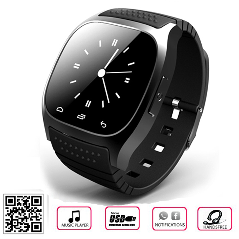Original 100 Bluetooth Smart Watch M26 BT notification Anti Lost WristWatch for SamsungNote 2 3 Android